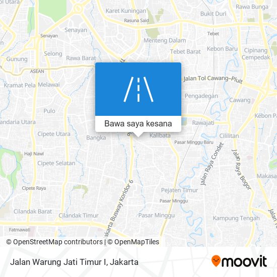 Peta Jalan Warung Jati Timur I