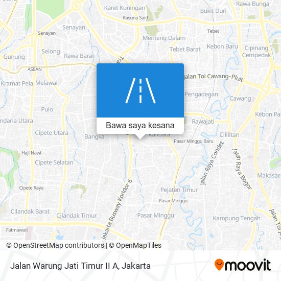 Peta Jalan Warung Jati Timur II A