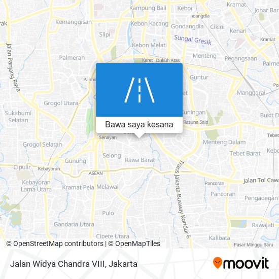 Peta Jalan Widya Chandra VIII