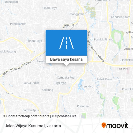 Peta Jalan Wijaya Kusuma I