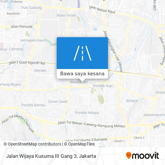 Peta Jalan Wijaya Kusuma III Gang 3