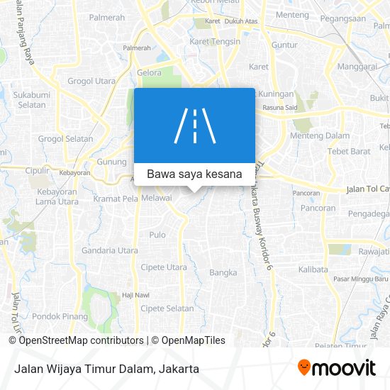 Peta Jalan Wijaya Timur Dalam
