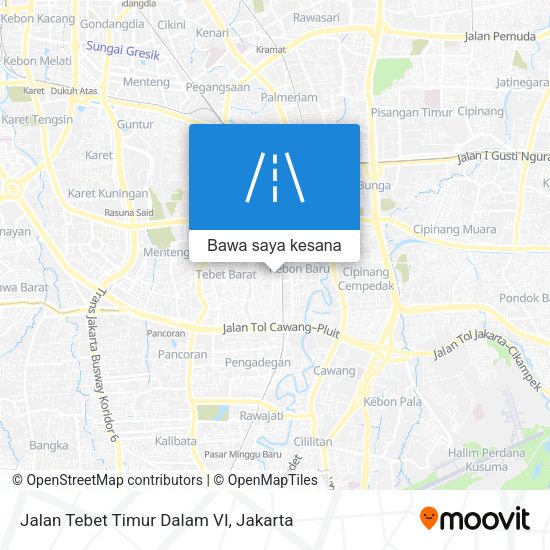 Peta Jalan Tebet Timur Dalam VI