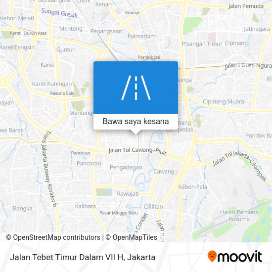 Peta Jalan Tebet Timur Dalam VII H