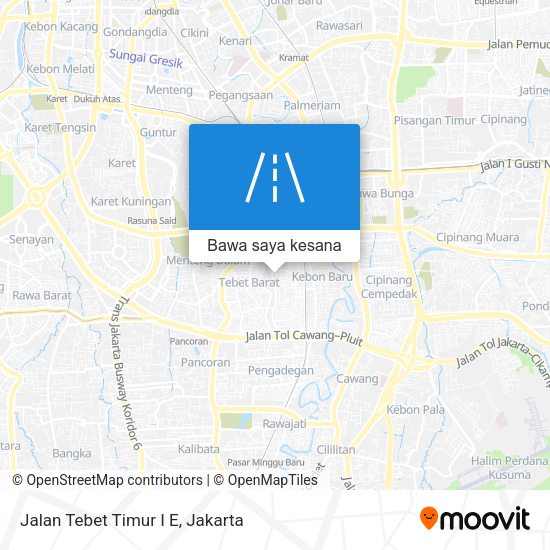 Peta Jalan Tebet Timur I E