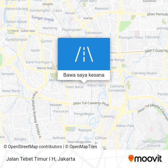 Peta Jalan Tebet Timur I H