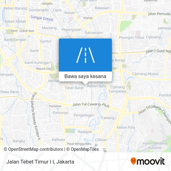 Peta Jalan Tebet Timur I I