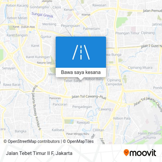 Peta Jalan Tebet Timur II F