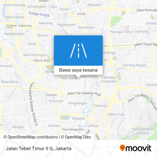 Peta Jalan Tebet Timur II G