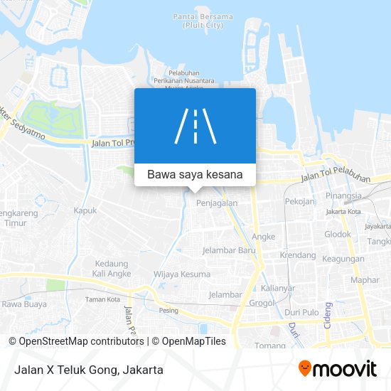 Peta Jalan X Teluk Gong