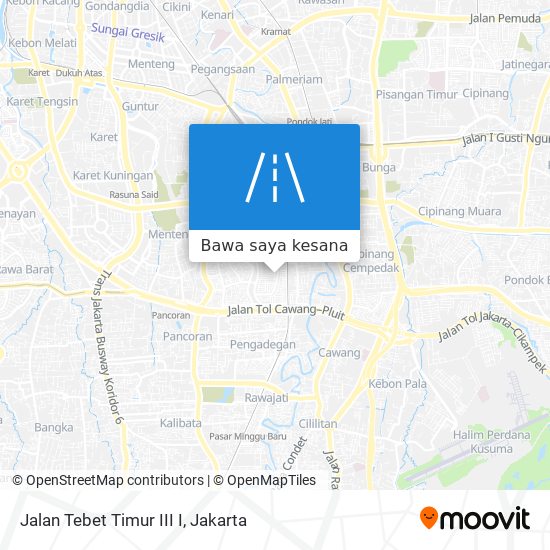 Peta Jalan Tebet Timur III I