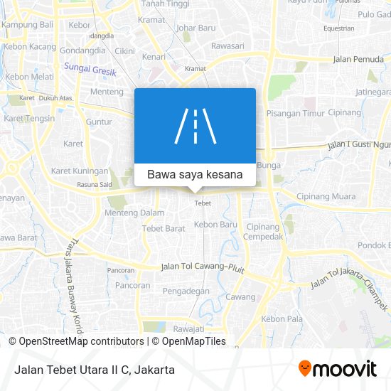 Peta Jalan Tebet Utara II C