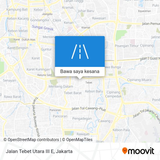 Peta Jalan Tebet Utara III E
