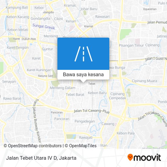 Peta Jalan Tebet Utara IV D