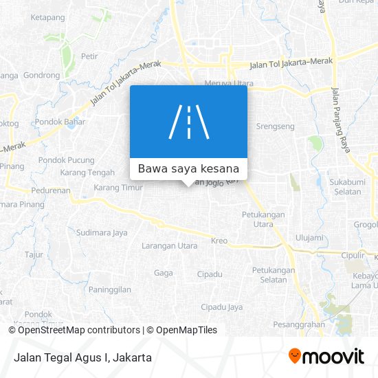 Peta Jalan Tegal Agus I