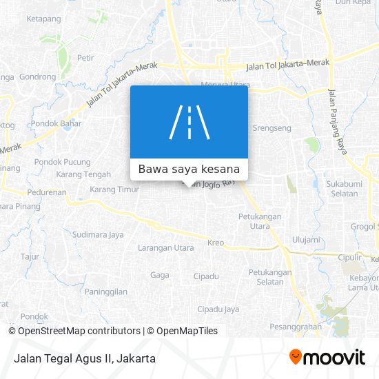 Peta Jalan Tegal Agus II