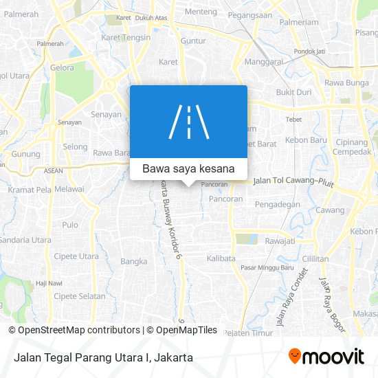 Peta Jalan Tegal Parang Utara I