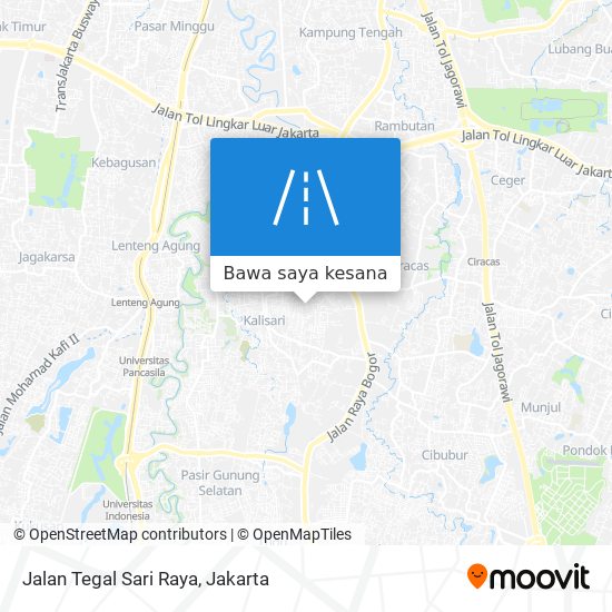 Peta Jalan Tegal Sari Raya