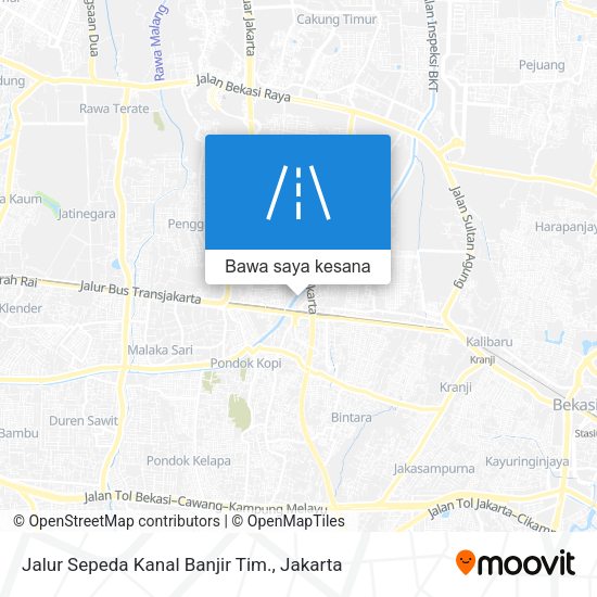 Peta Jalur Sepeda Kanal Banjir Tim.