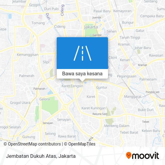 Peta Jembatan Dukuh Atas