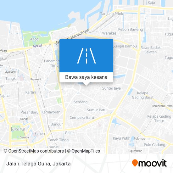 Peta Jalan Telaga Guna