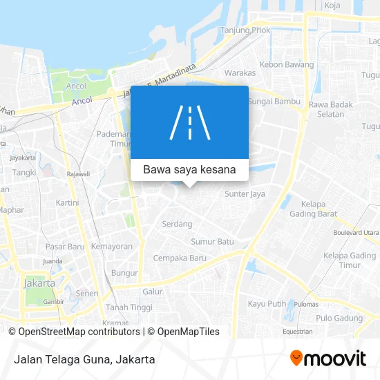 Peta Jalan Telaga Guna