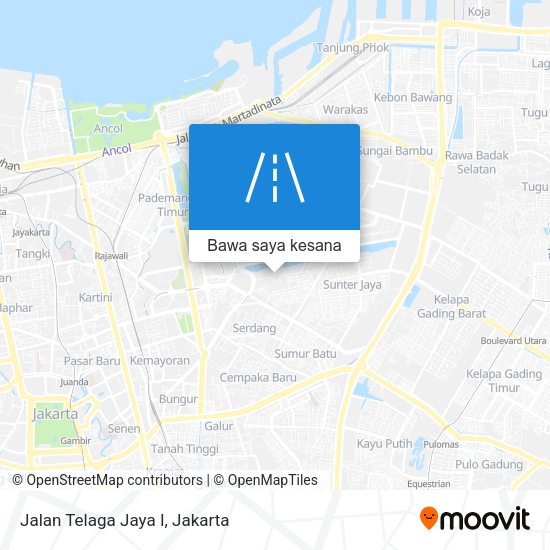 Peta Jalan Telaga Jaya I