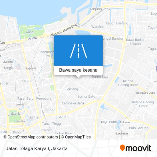 Peta Jalan Telaga Karya I