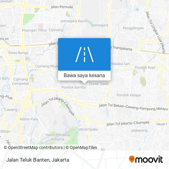 Peta Jalan Teluk Banten