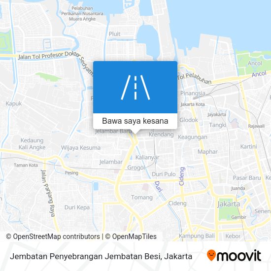 Peta Jembatan Penyebrangan Jembatan Besi