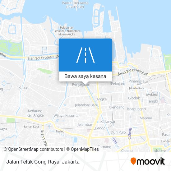 Peta Jalan Teluk Gong Raya
