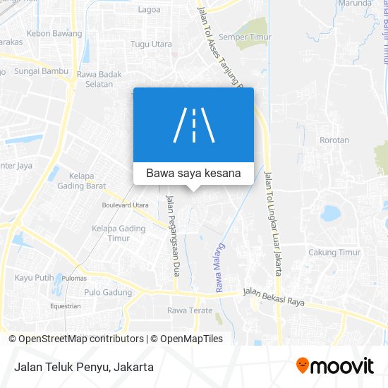 Peta Jalan Teluk Penyu