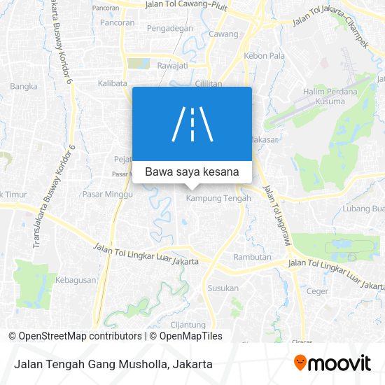 Peta Jalan Tengah Gang Musholla