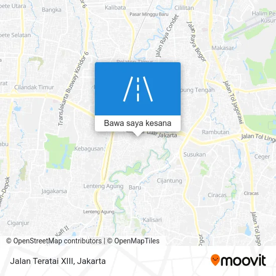 Peta Jalan Teratai XIII