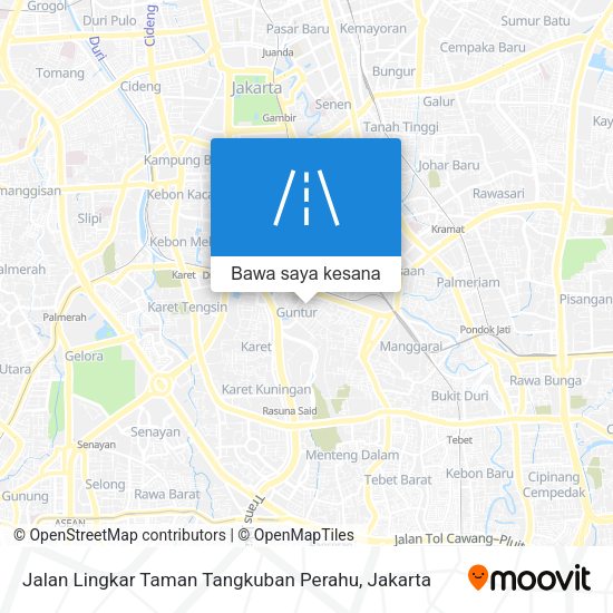 Peta Jalan Lingkar Taman Tangkuban Perahu