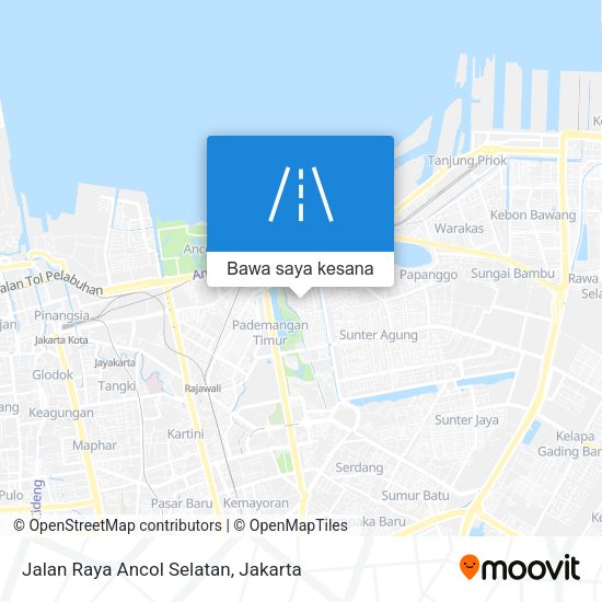 Peta Jalan Raya Ancol Selatan