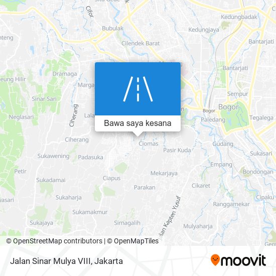 Peta Jalan Sinar Mulya VIII