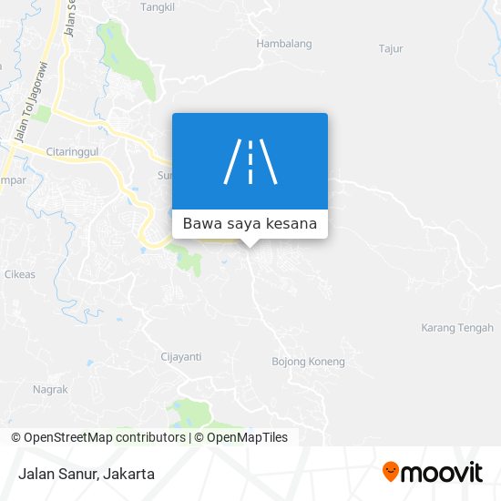 Peta Jalan Sanur