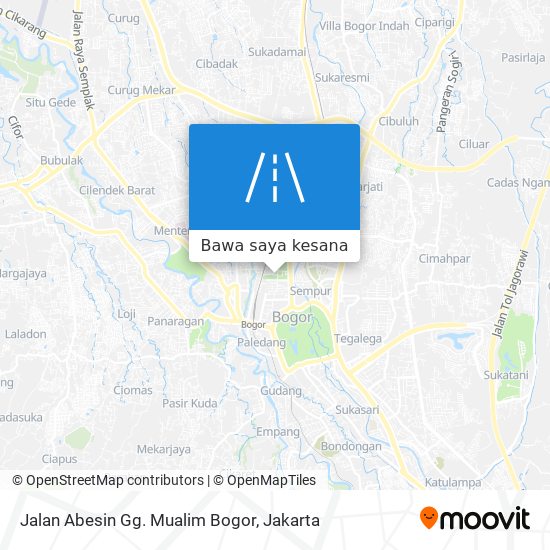 Peta Jalan Abesin Gg. Mualim Bogor