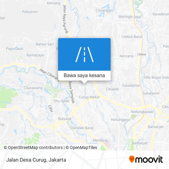 Peta Jalan Desa Curug