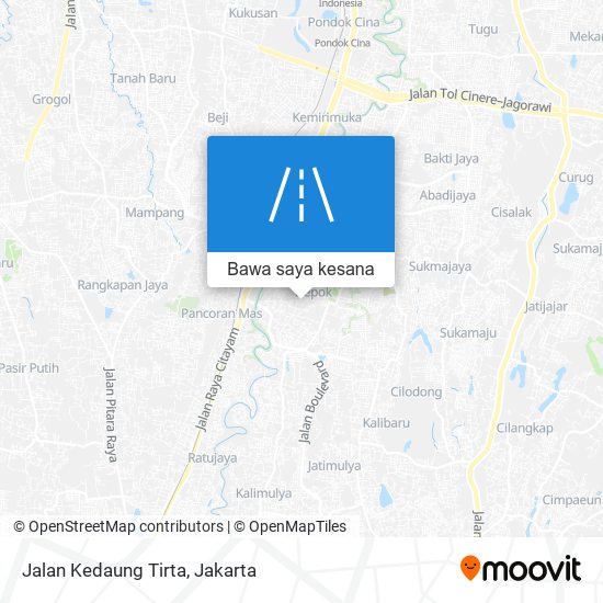 Peta Jalan Kedaung Tirta