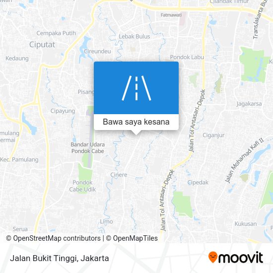 Peta Jalan Bukit Tinggi