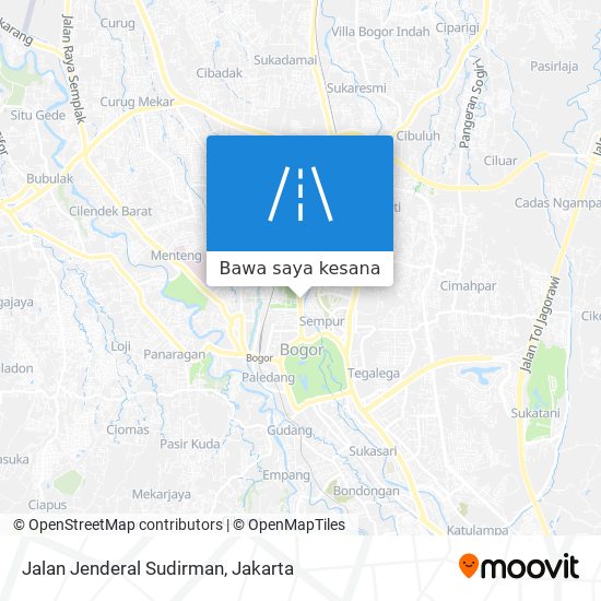 Peta Jalan Jenderal Sudirman