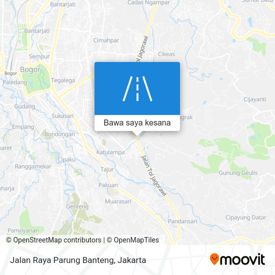 Peta Jalan Raya Parung Banteng