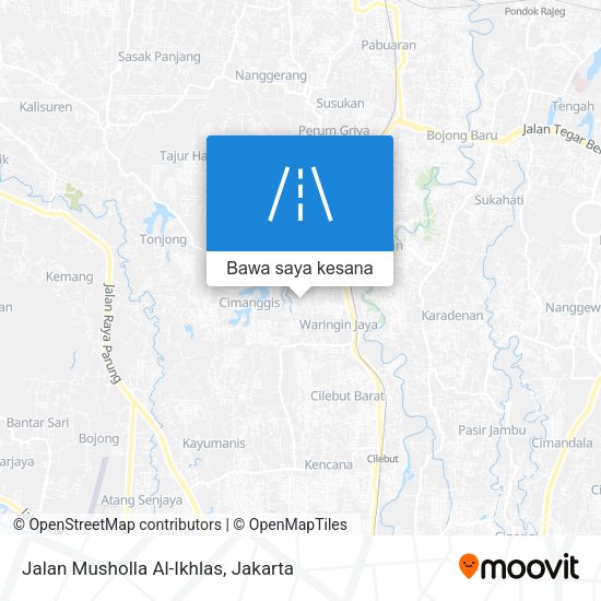 Peta Jalan Musholla Al-Ikhlas