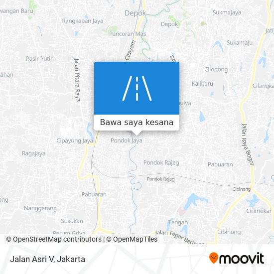 Peta Jalan Asri V