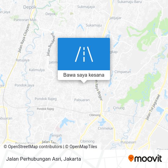 Peta Jalan Perhubungan Asri