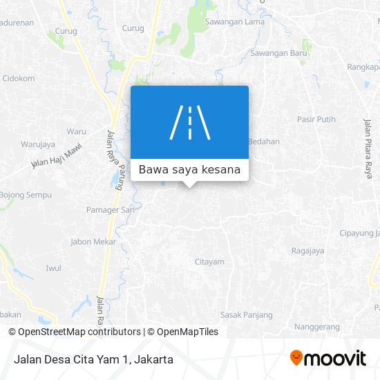 Peta Jalan Desa Cita Yam 1