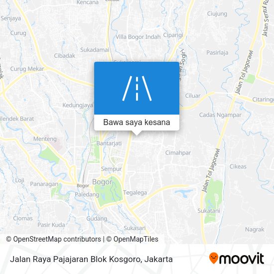 Peta Jalan Raya Pajajaran Blok Kosgoro