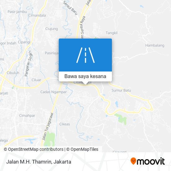 Peta Jalan M.H. Thamrin